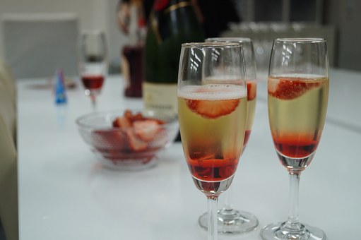Erdbeeren & Champagner